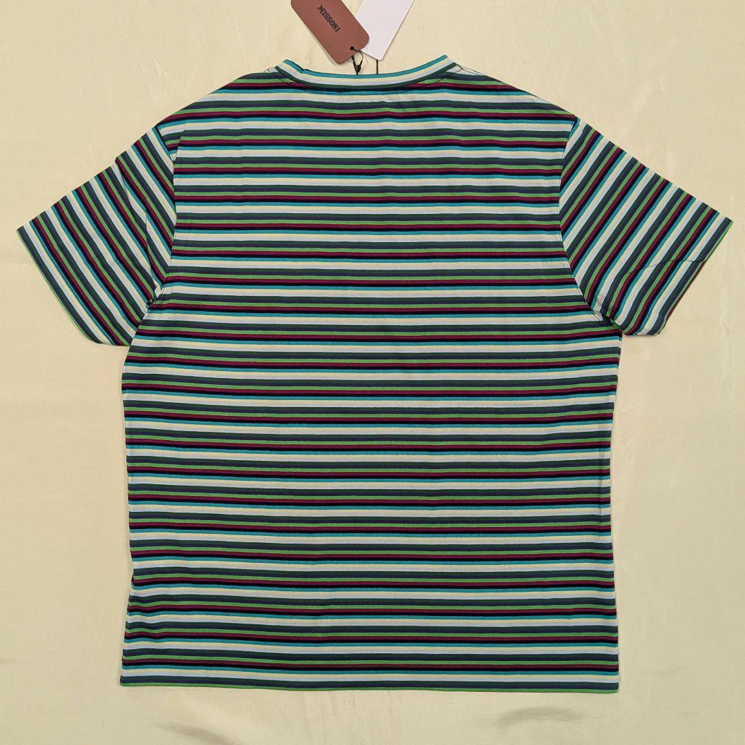 ミッソーニ　MISSONI マルチカラーボーダーTシャツ　新品タグ付き