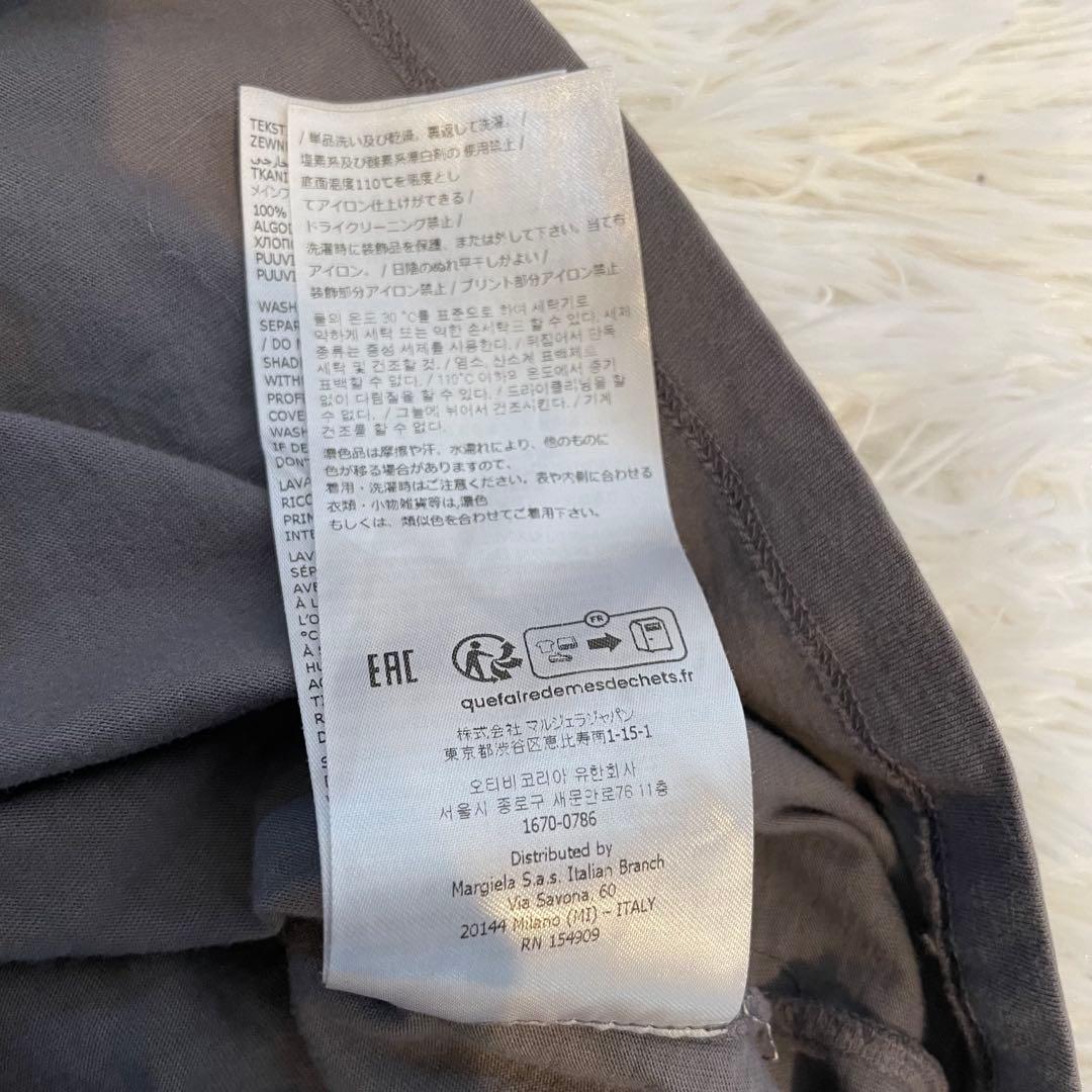 メゾンマルジェラ Tシャツ XL グレー ４つタグ 4ステッチ Margiela