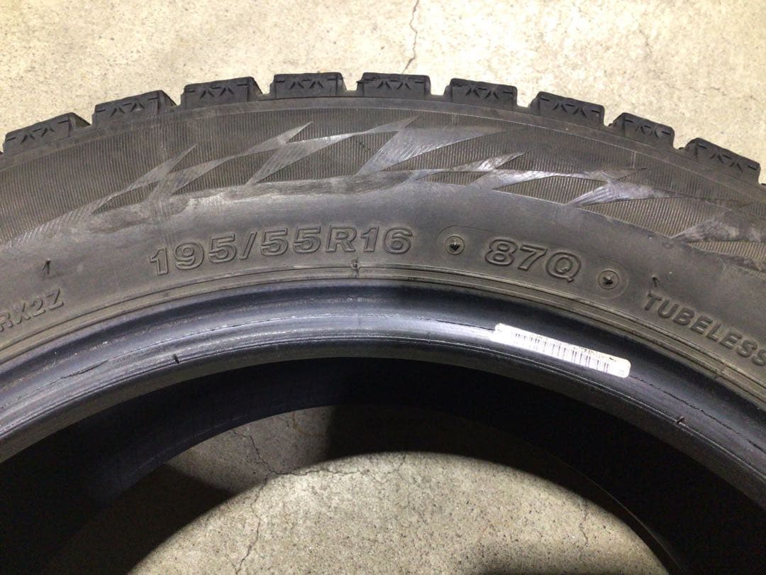 激安 195/55R16 ブリヂストン VRX2 スタッドレス 2本 送料込み