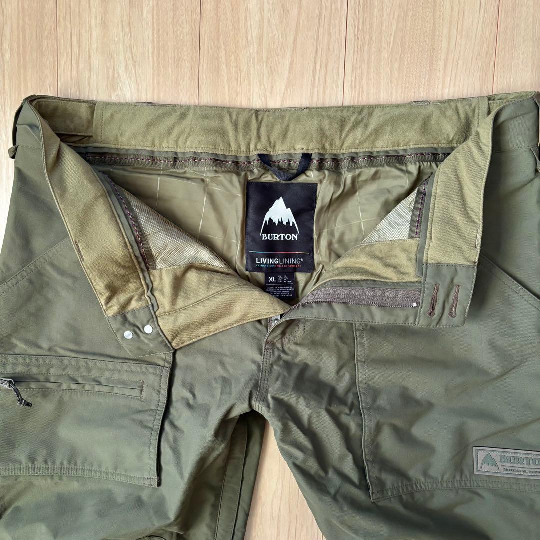 【BURTON】スノーボードパンツ カーキ XLサイズ