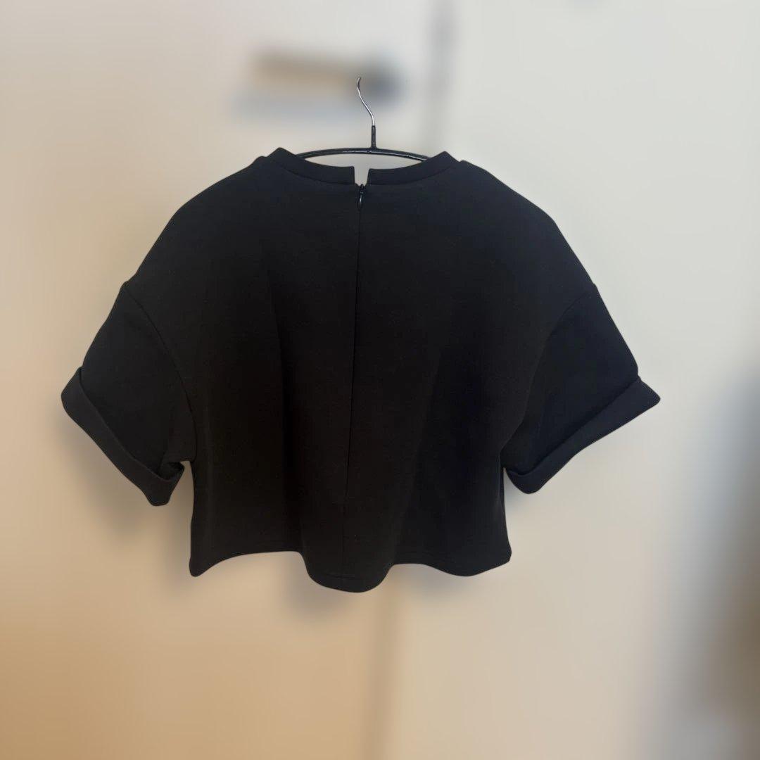 【美品】maison Dolce. フォルムTシャツ 黒