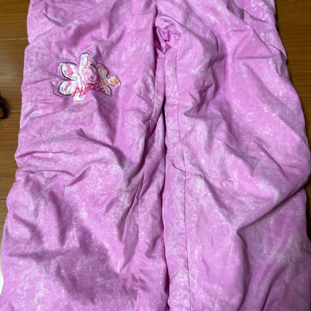miss phenix 女の子　150 子ども用ピンク花柄スキーウェア