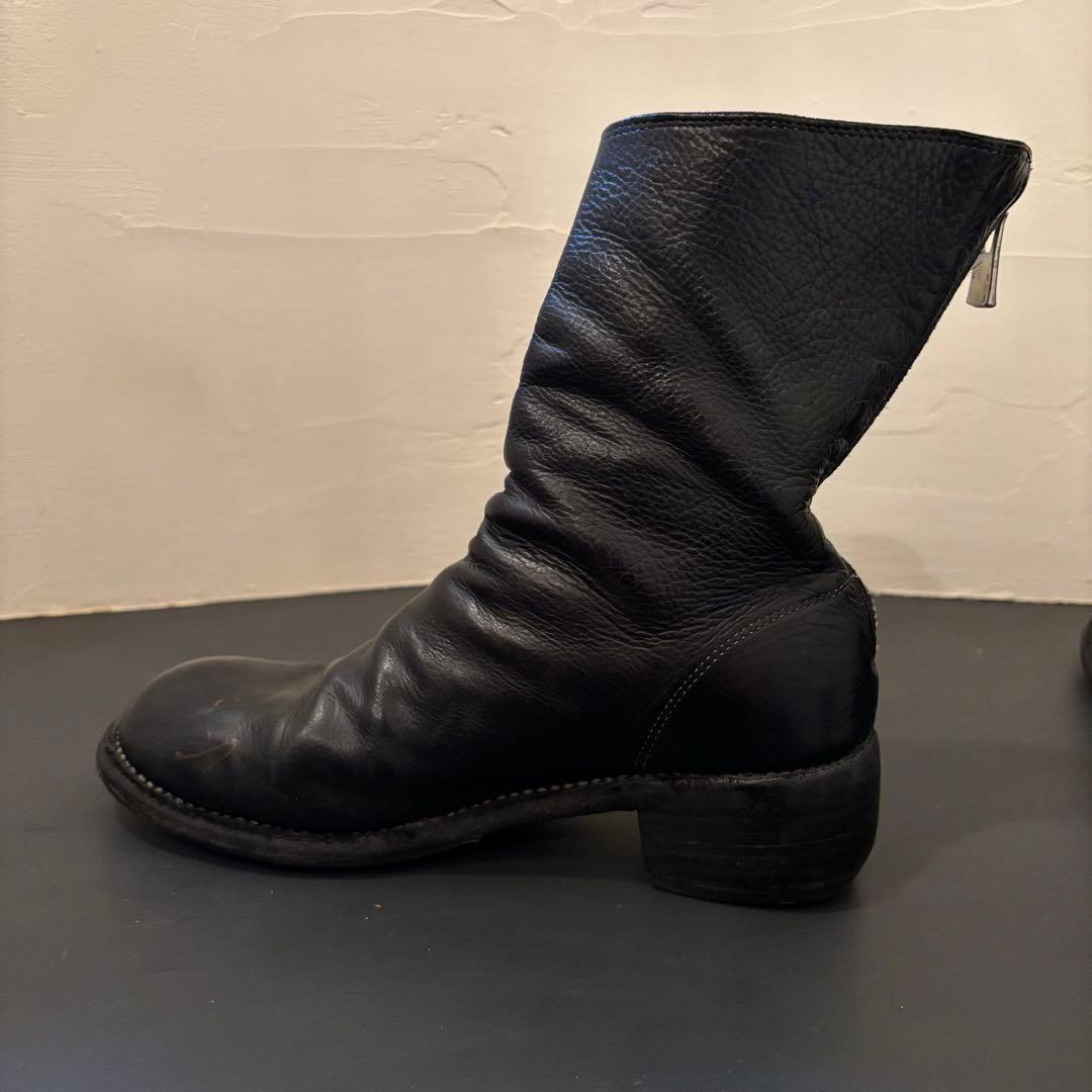 GUIDI グイディ ブーツ バックジップ 37 1/2 ブラック