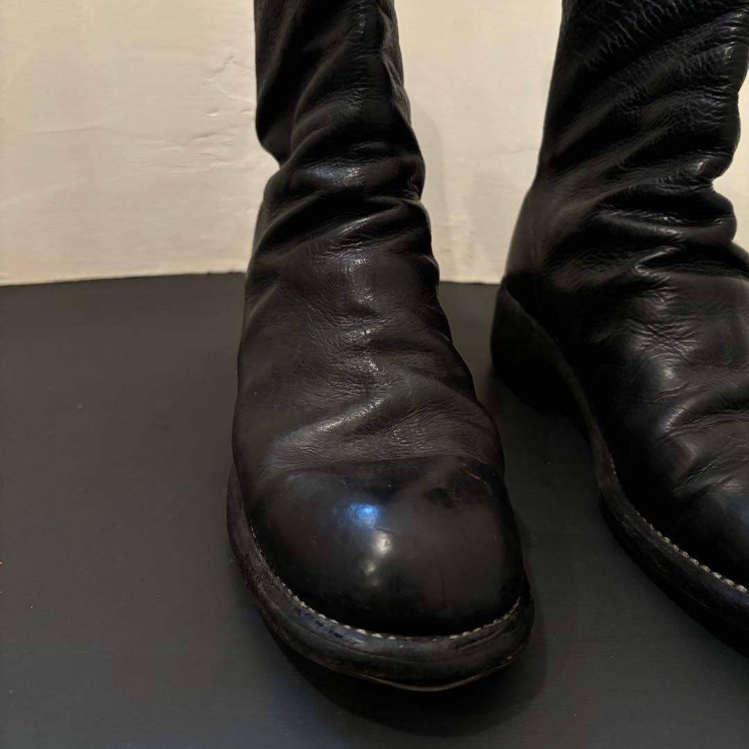 GUIDI グイディ ブーツ バックジップ 37 1/2 ブラック