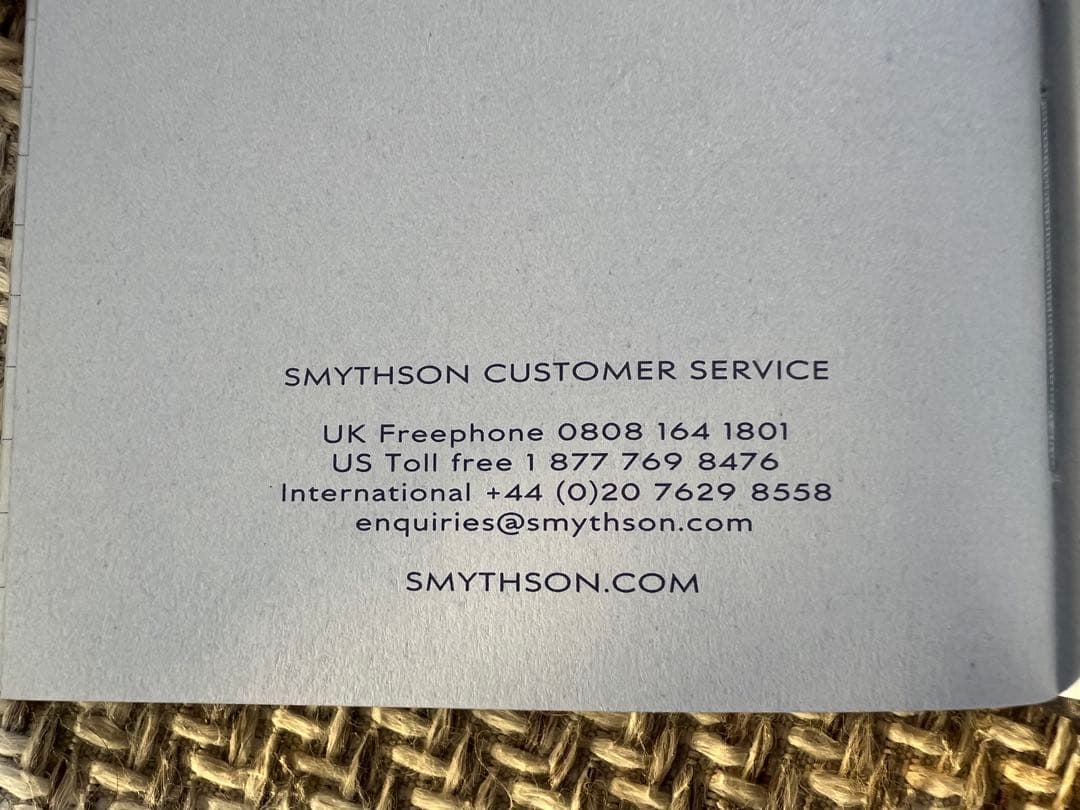 [新品未使用] SMYTHSON (スマイソン) 小型ノート