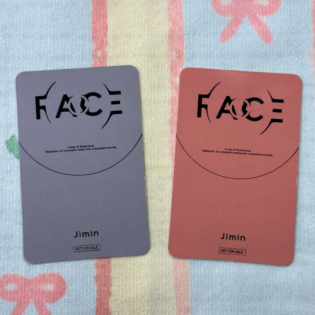BTS FACE JPFC トレカ ジミン jimin 2枚