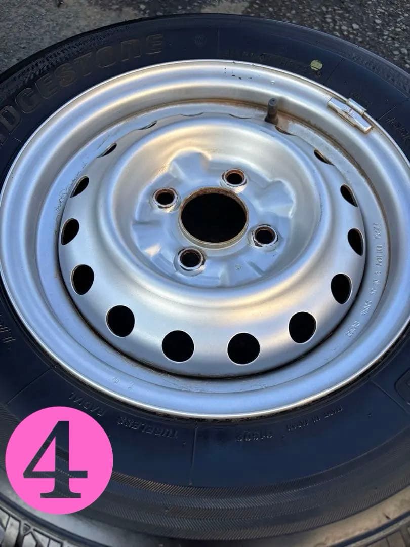 【送料無料】ADバン等165/R13LT タイヤ＆ホイール4本セット　神奈川県