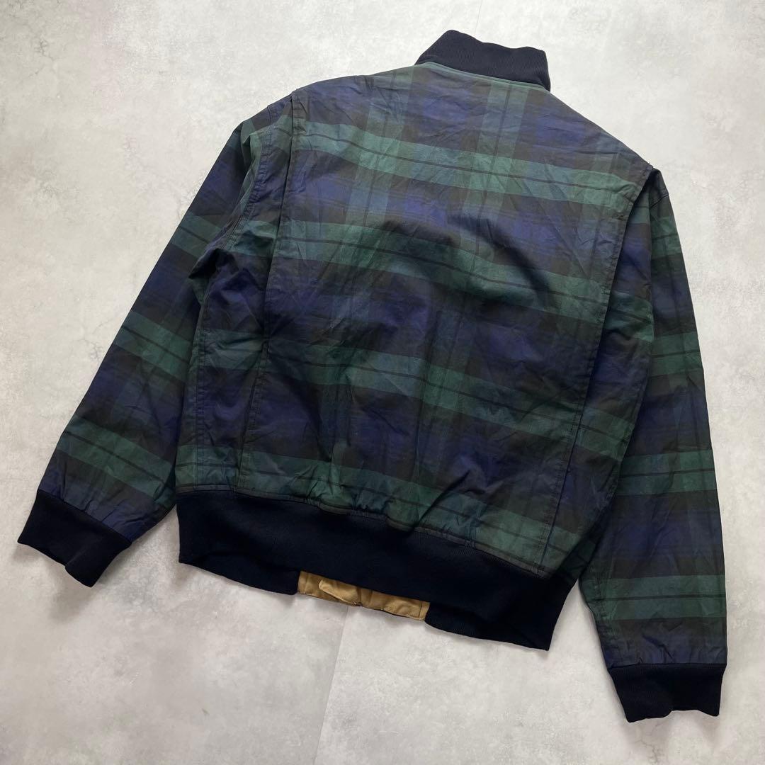 90's USA製 ラルフローレン オイルドコットン スウィングトップ チェック