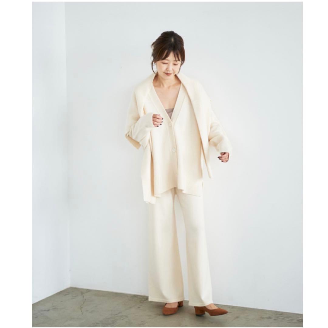 【美品】 リアムプラージュ 近年モデル ウォッシャブル カシミヤ混 カーディガン