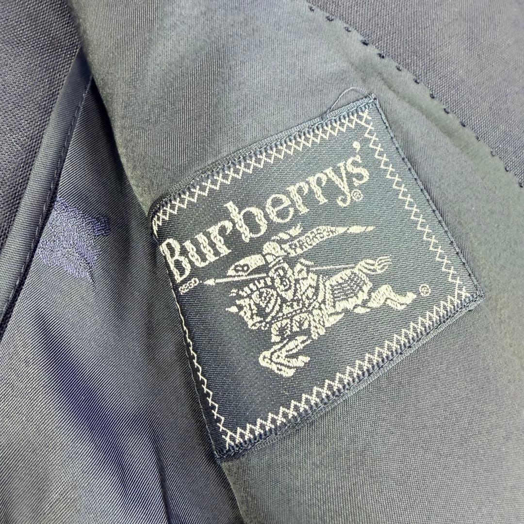 【美品】BURBERRY 紺ブレ 金ボタン　ダブルブレザージャケット※ネーム入り
