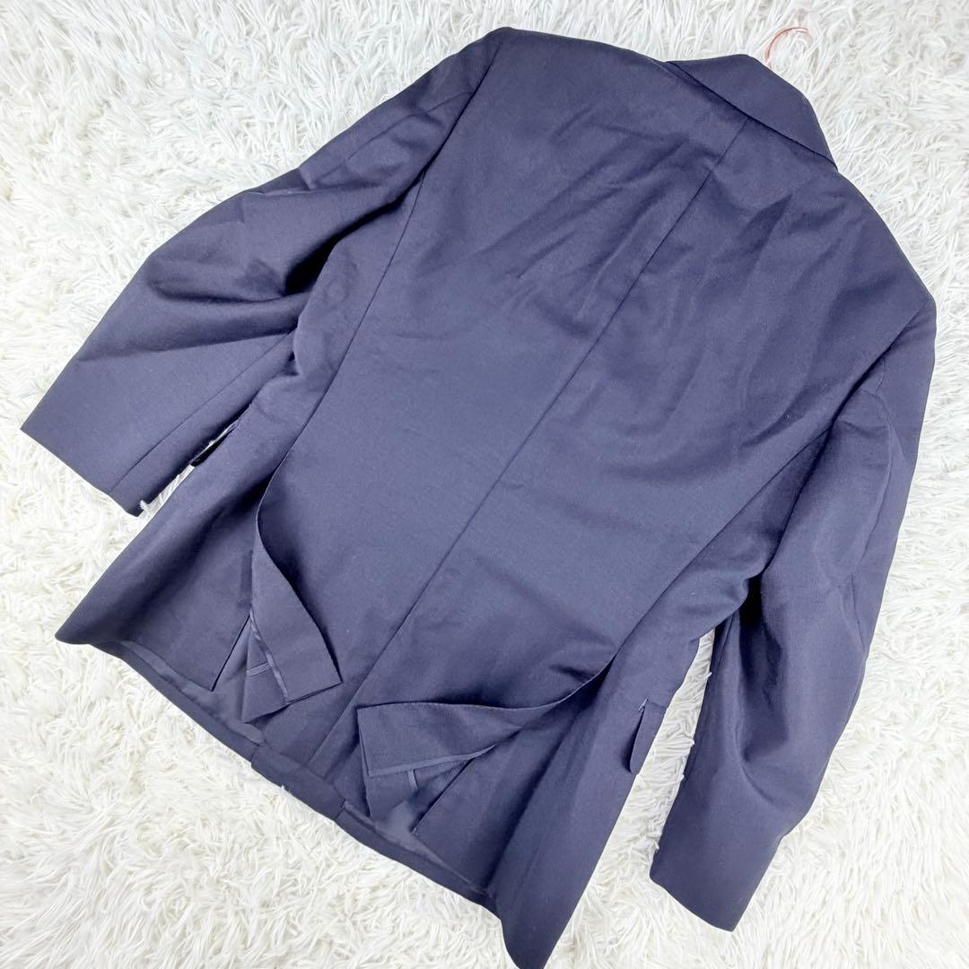 【美品】BURBERRY 紺ブレ 金ボタン　ダブルブレザージャケット※ネーム入り