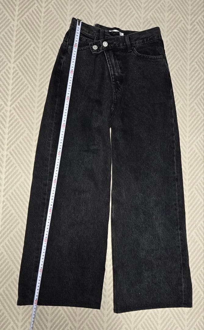 てんてん MOUSSY CROSS WAIST WIDE STRAIGHT
