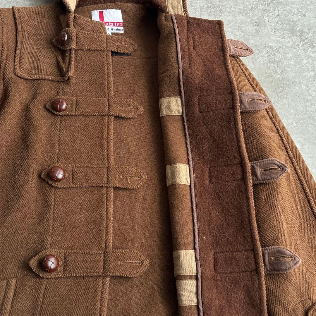 英国製■Raw-tex ムーアブルック ヘリンボーン ウール ダッフルコート