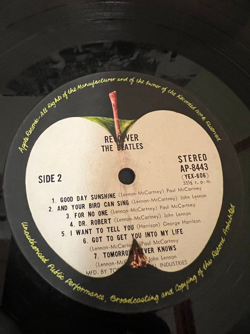 1969年Apple AP-8443 洋楽レコード　ビートルズ リボルバー