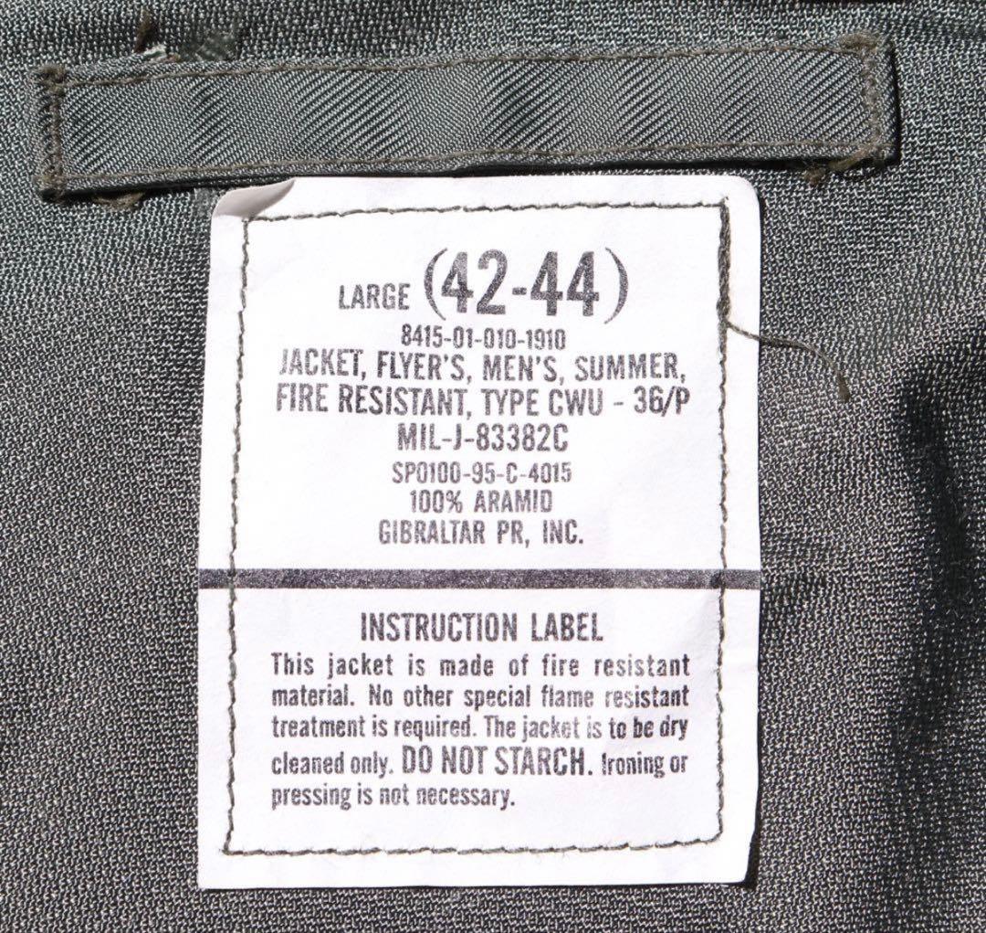 マ*ム様 Deadstock L CWU-36/P 米軍実物 95年 フライトジ
