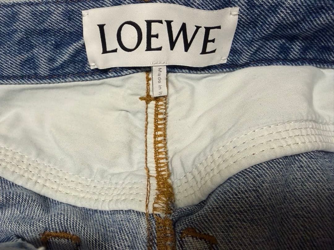 LOEWE アナグラム クロップドジーンズ 36