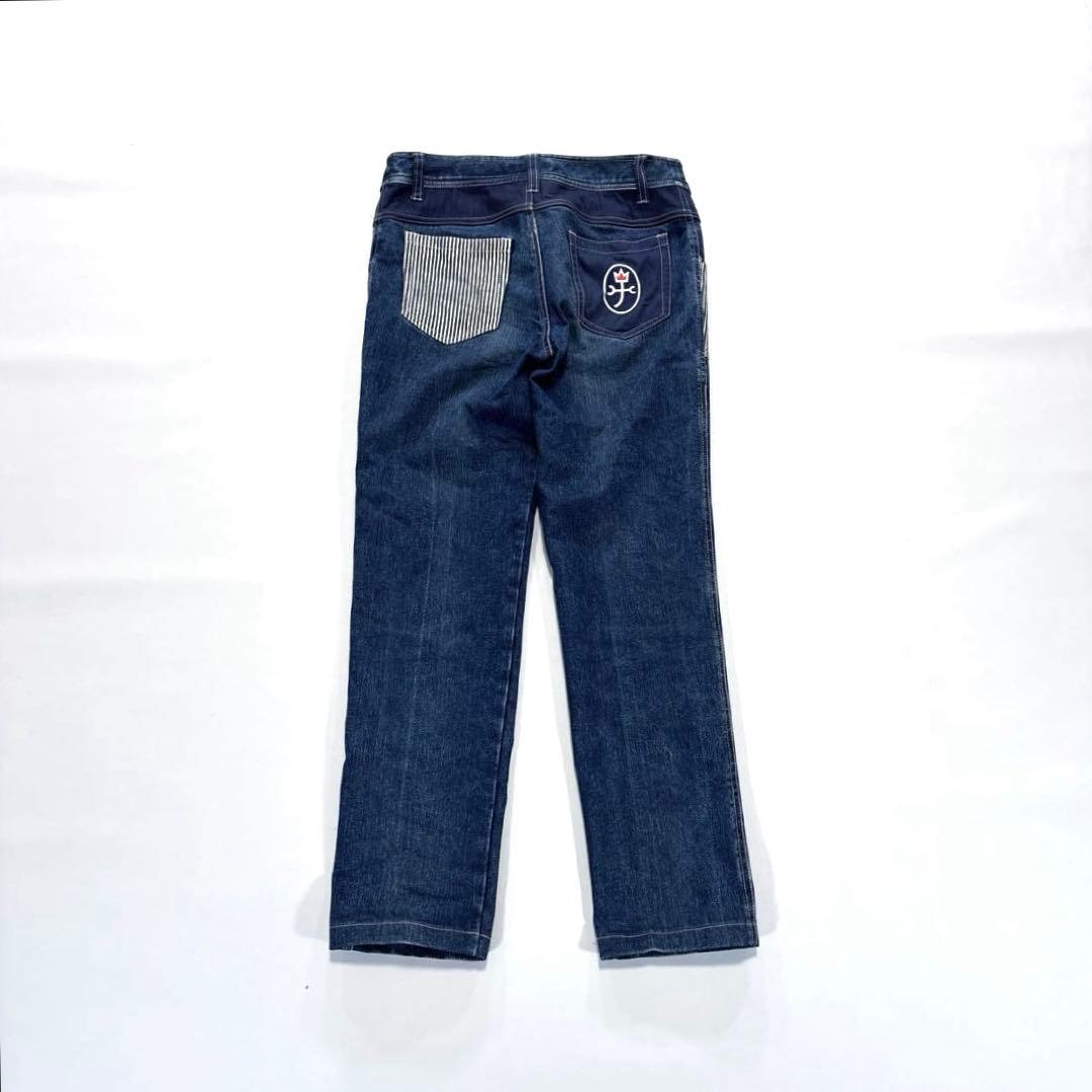 カステルバジャック　スヌーピー　デニムパンツ　パッチワーク　パッチワーク　40