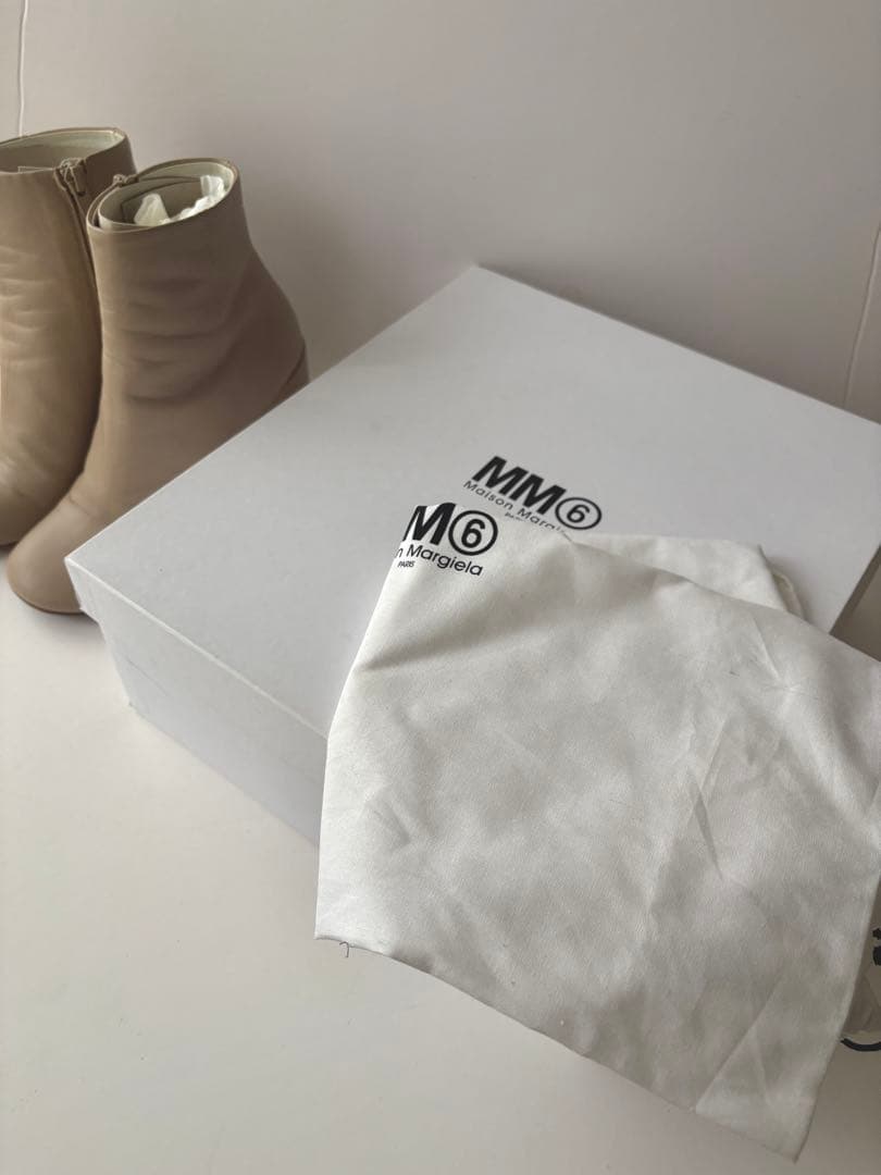 MM6 Maison Margiela エムエムシックスブーツ ベージュ 36
