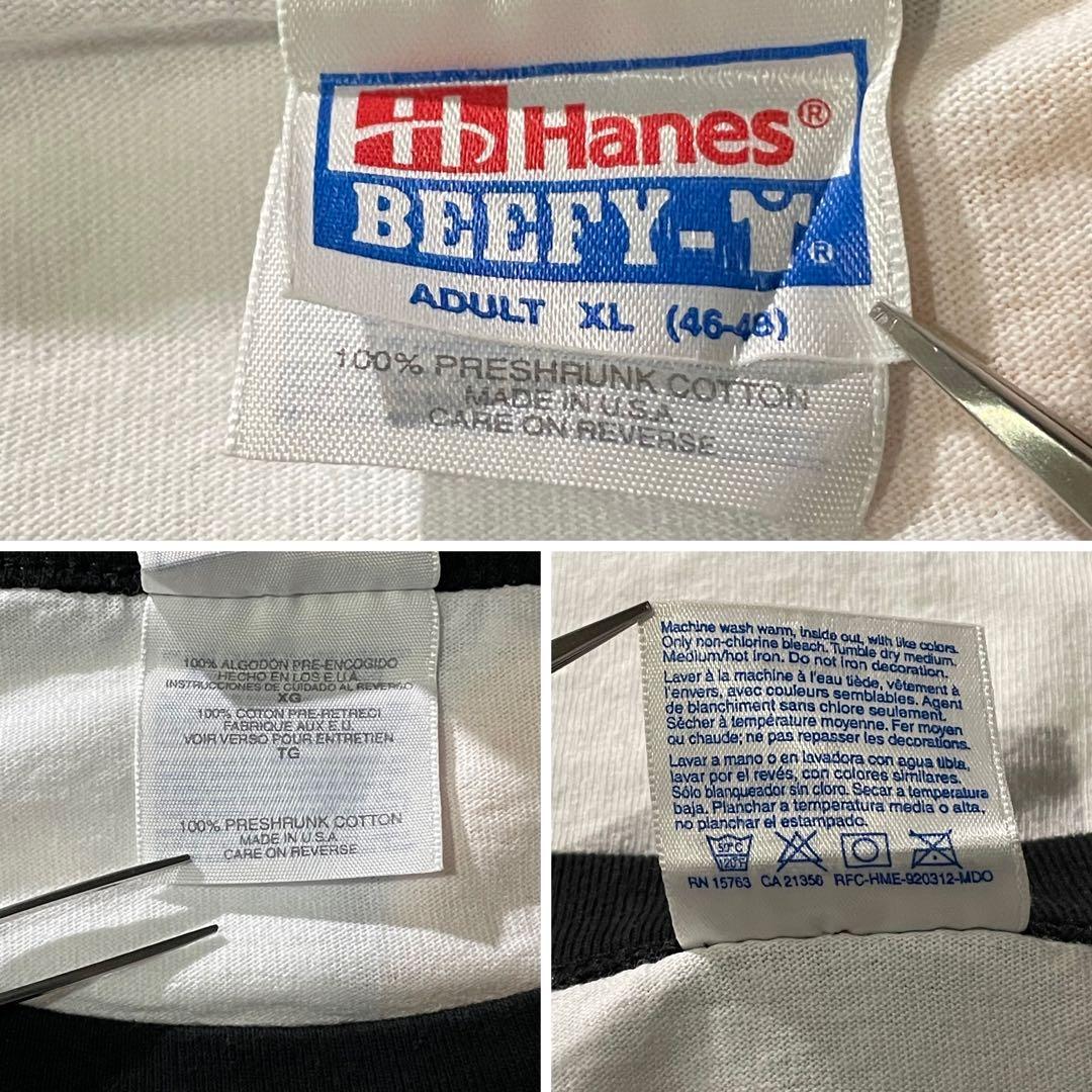 タクロHanes ヘインズUSA製 パドレス リンガーT BEEFY XL