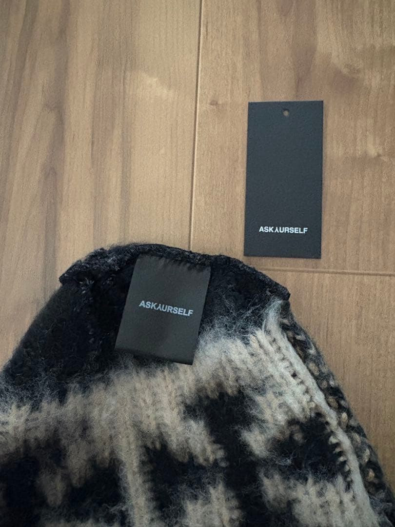 帽子 ASKYURSELF / BRUSHED CROSS BEANIE