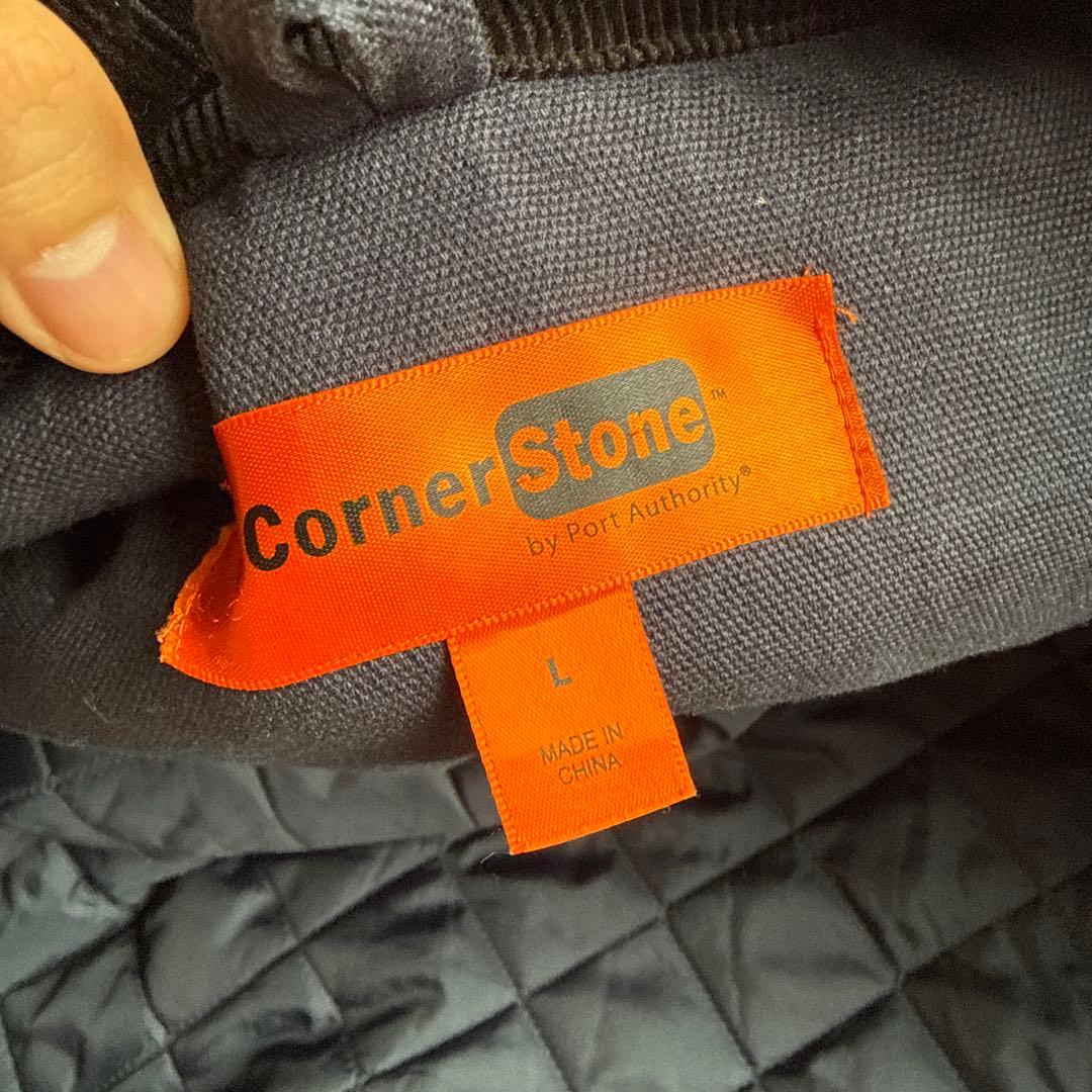 corner stone L 古着　紺色　ネイビー
