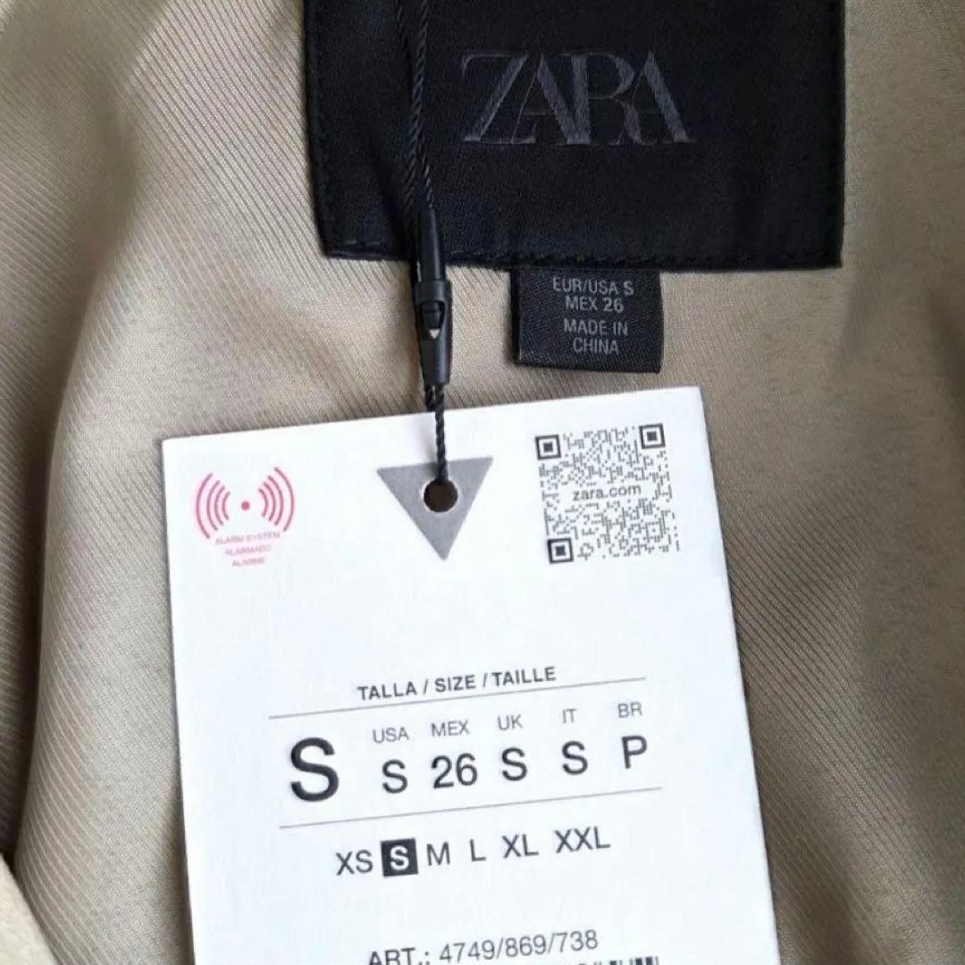 【タグ付き未使用】★ZARAのショートバルーントレンチコート★Sサイズ★コムギ色