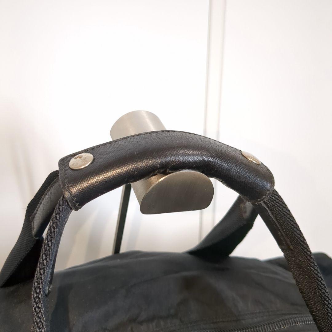 美品 PRADA ボストンバッグ 2way ブラック 三角ロゴ テスートナイロン