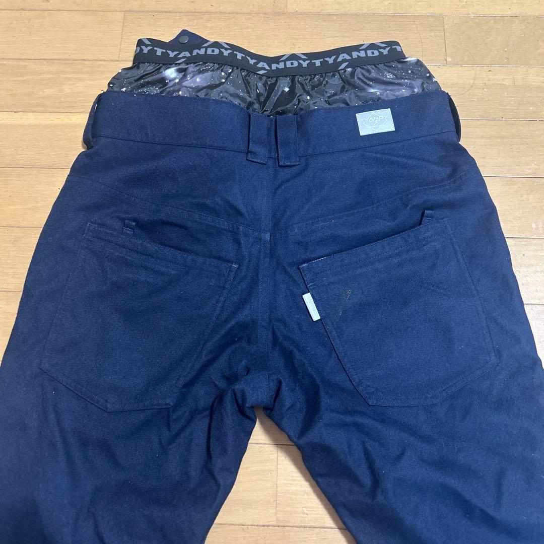 スノーボードウェア上下セットS.M（黒・紺）