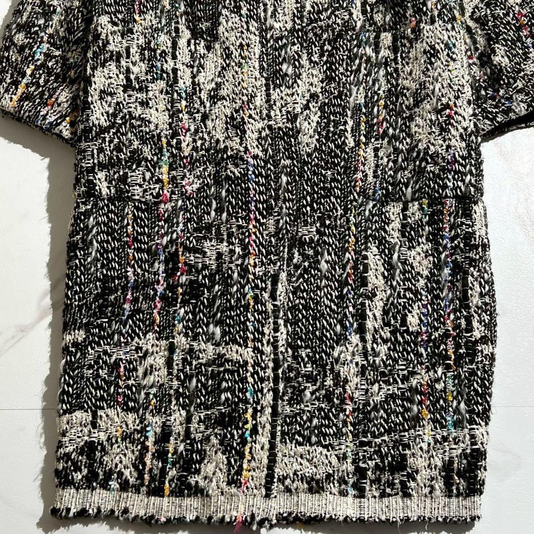 極美品✨Greed International マリアツイード ロングコート 黒