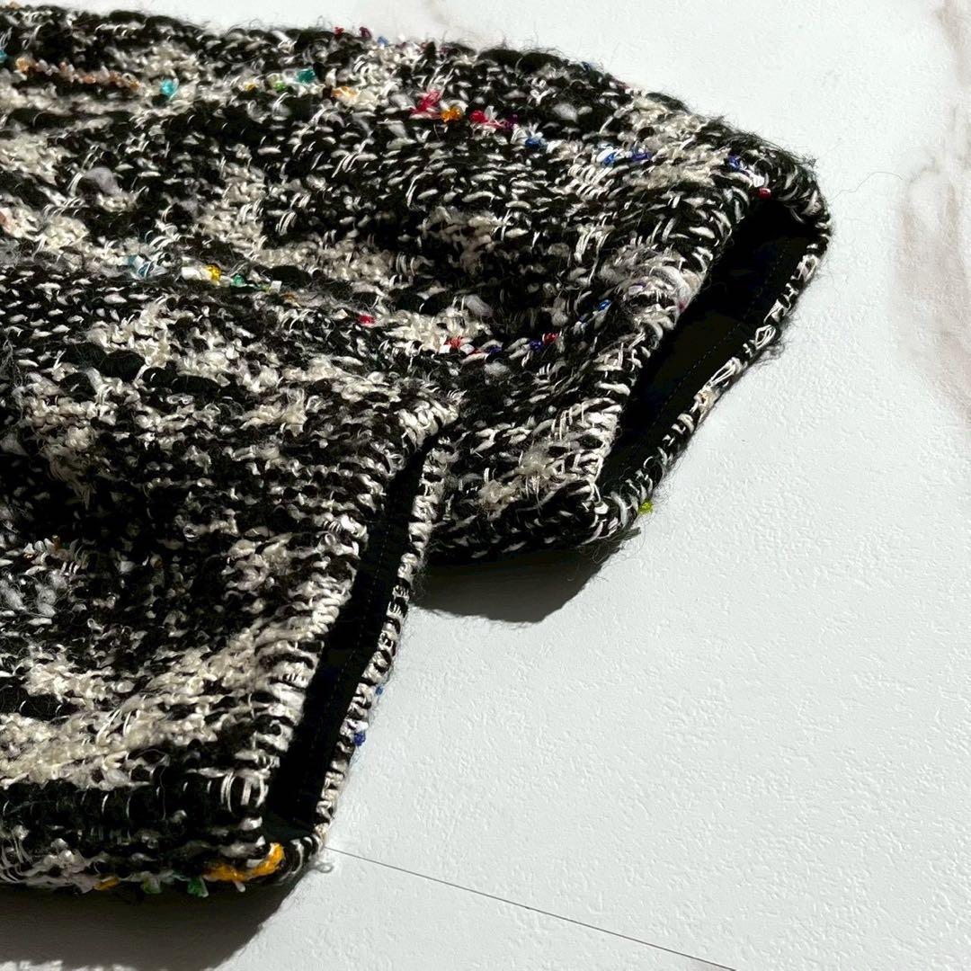 極美品✨Greed International マリアツイード ロングコート 黒