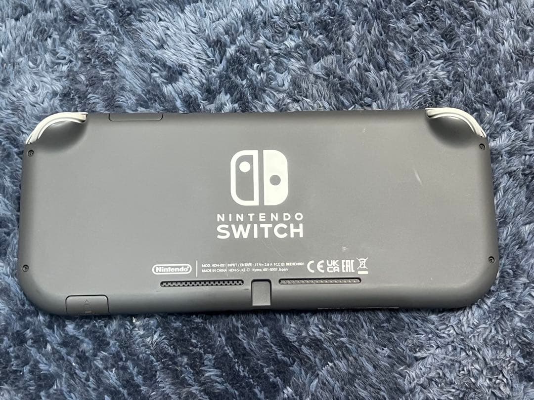 美品 Nintendo Switch Lite グレー 本体 ACアダプター付き