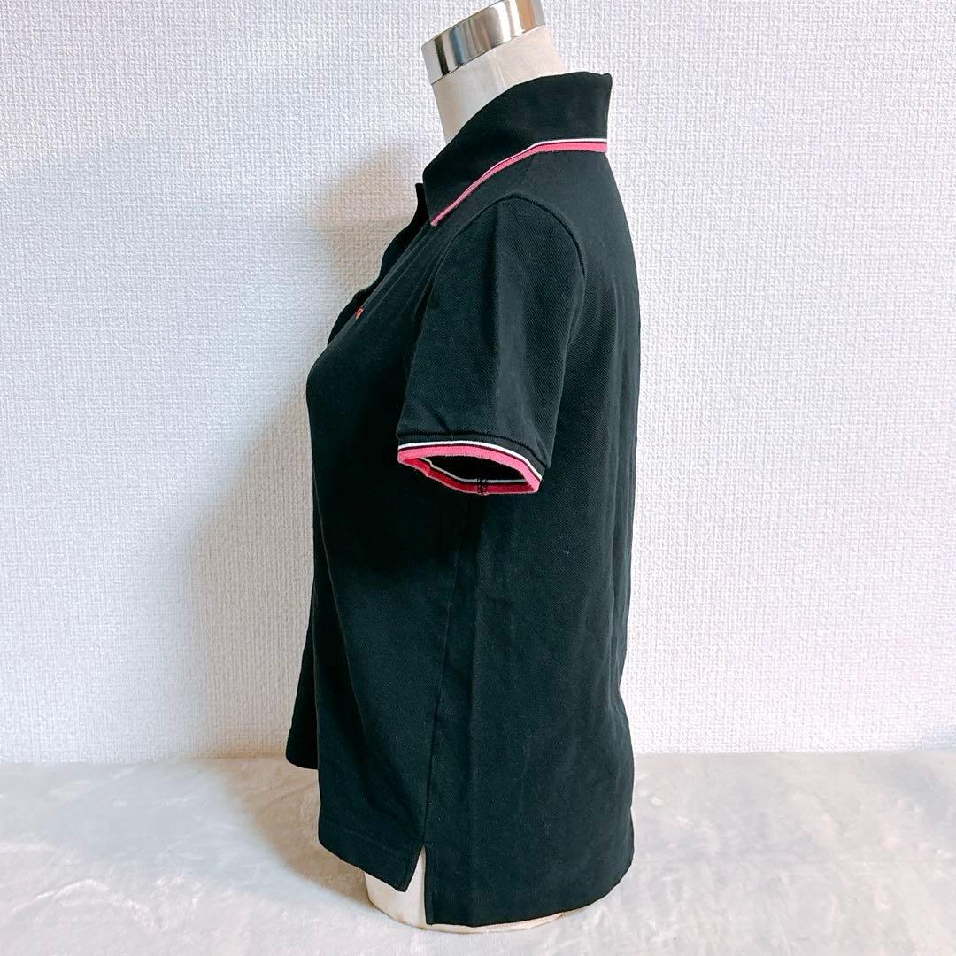 Vivienne Westwood ビビアン　ポロシャツ　黒　ピンク　刺繍ロゴ