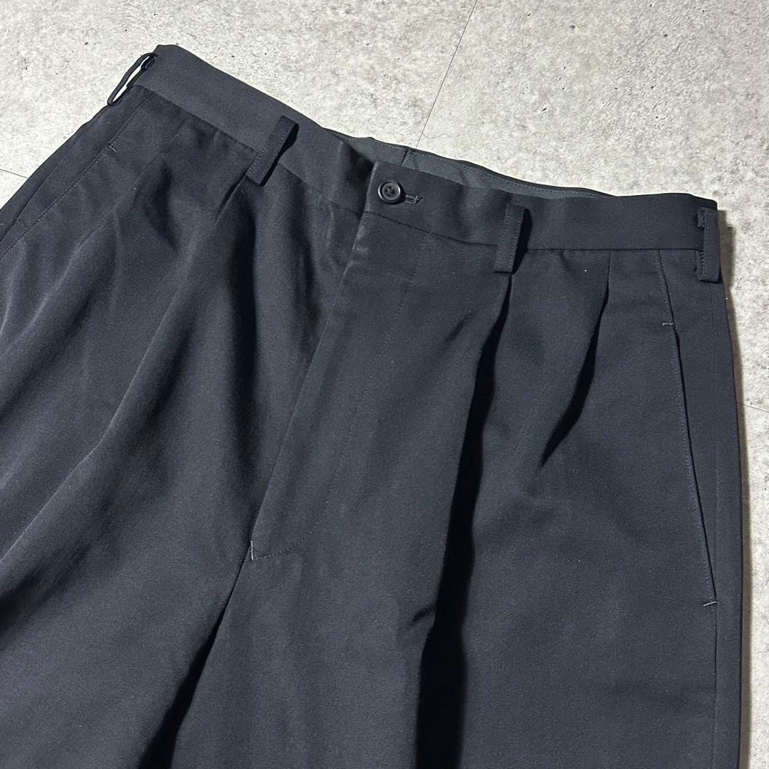 Y's for men 90s 黒 ウールギャバ セットアップ 4ボタン ワイド