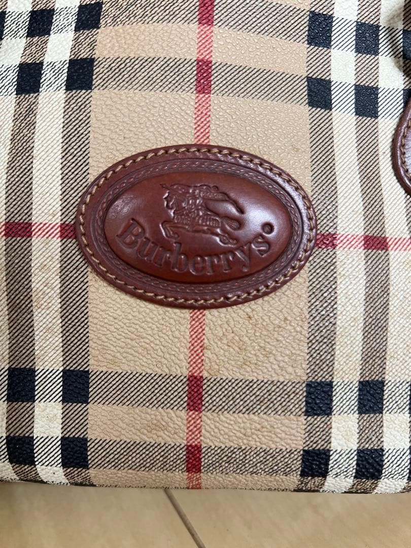Burberry /ノバチェック ハンドバッグ イタリア製　レザー