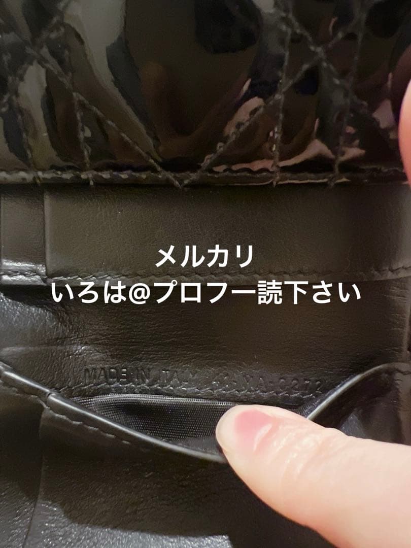 Dior レディディオール ロータスウォレット 折り財布