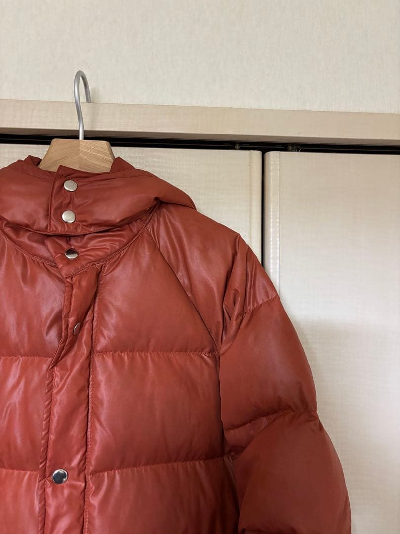 GWDH購入　ロング丈ダウン　柿色