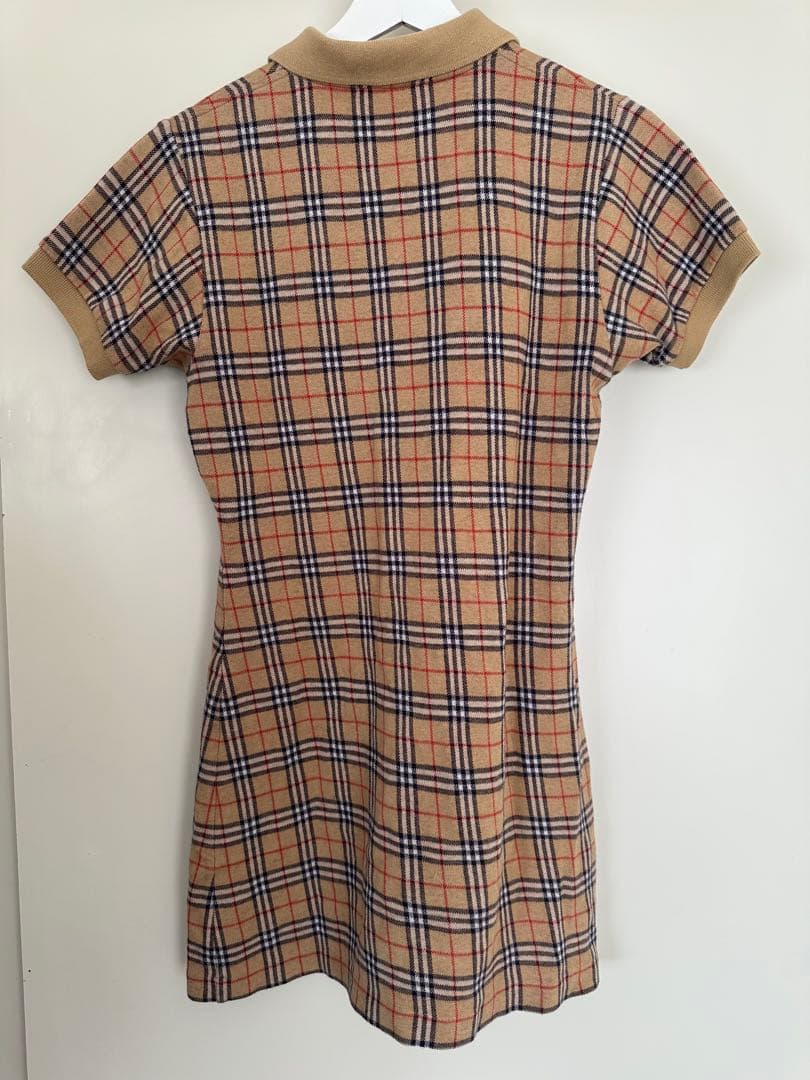 Burberry チェック柄 ポロドレス 半袖
