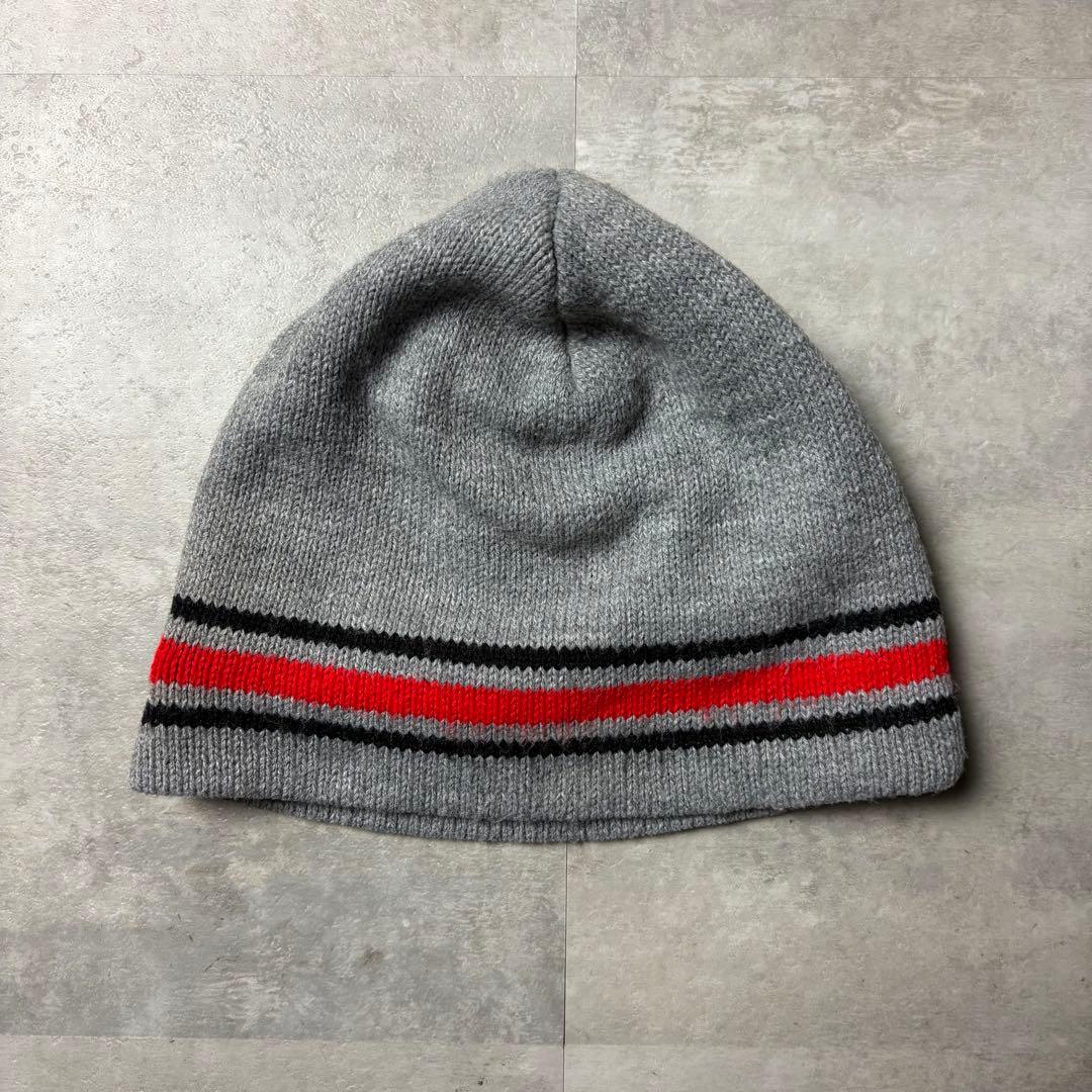 90s Old Stussy ライン ニットビーニー 紺タグ ニット帽