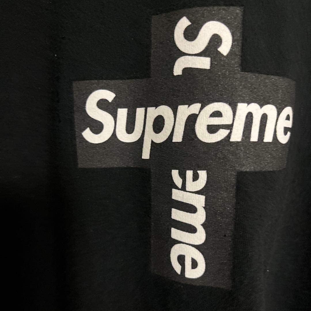 トップス supreme cross Box logo