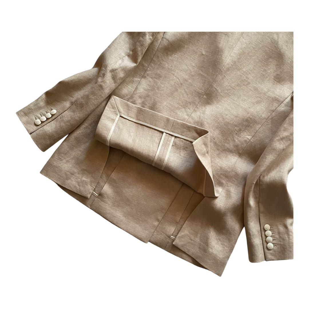UNITED ARROWS リネン ダブルジャケット ブレザー 6ボタン 40