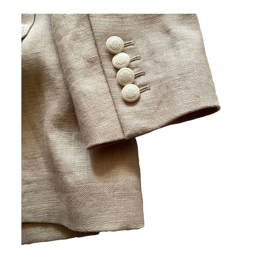 UNITED ARROWS リネン ダブルジャケット ブレザー 6ボタン 40