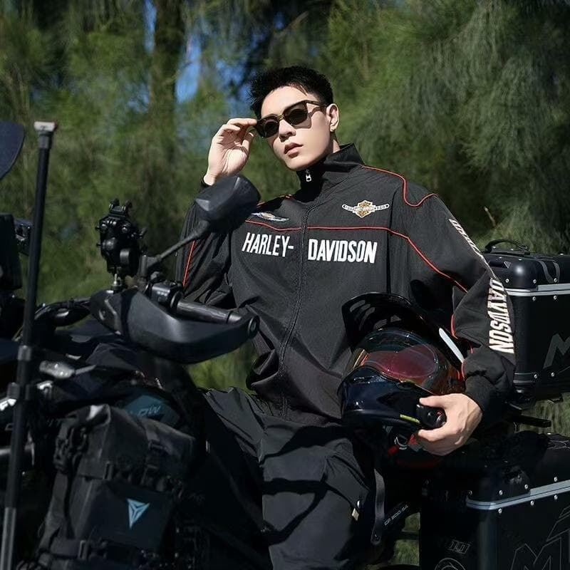 Harley-Davidson ジャンパー ブルゾン 刺繍 中綿 男女兼用