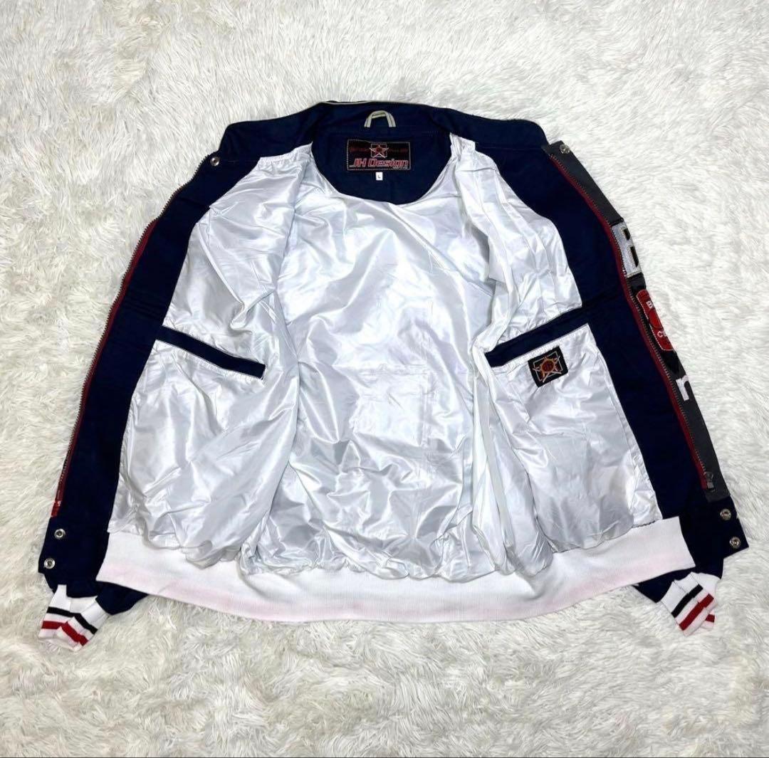 JH DESIGN レーシングジャケット ジムビーム　ダークグレー/ネイビー