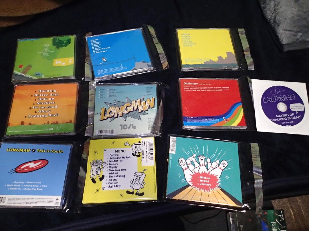 497　断捨離中）超美品）LONGMAN　CD9枚セット+非売品DVD他グッズ