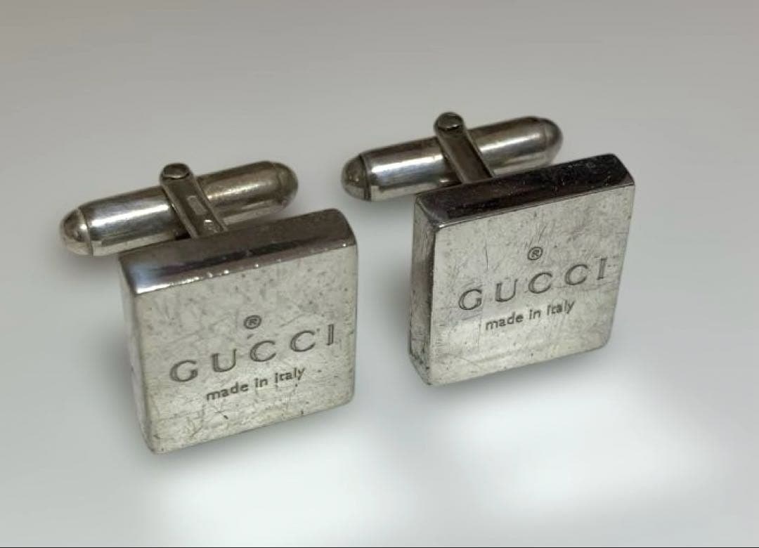 GUCCI グッチ カフリンクス カフス ボタン スクエア 四角