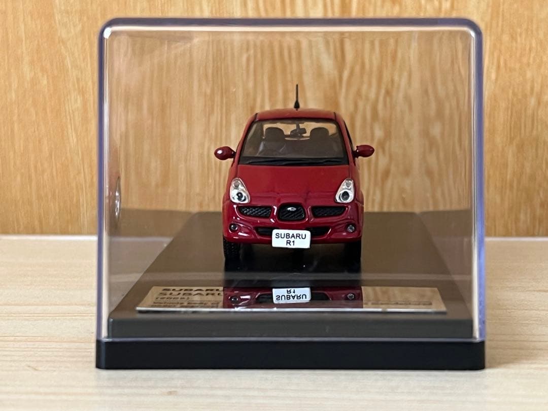 国産名車　SUBARU R1 カスタムケース+プレート
