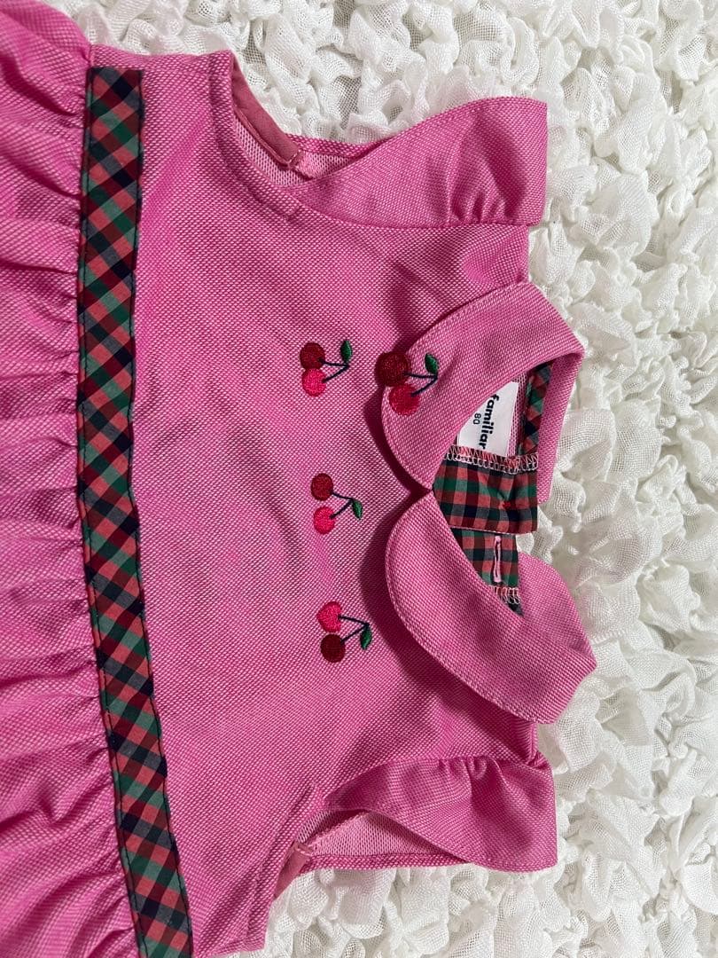 【美品】ファミリア　familiar さくらんぼ　ワンピース