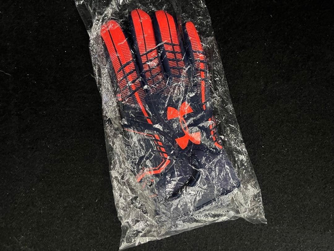 Under Armour アメリカンフットボール グローブ M 法政オレンジ