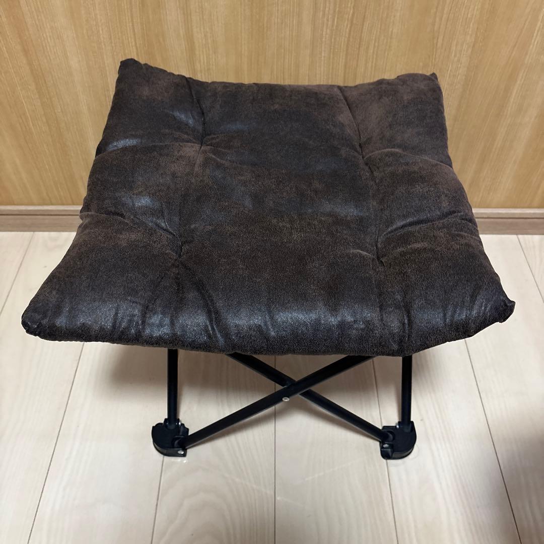 バタフライチェア　オットマン　2点セット　ニトリ　折り畳みチェア　キャンプ用品