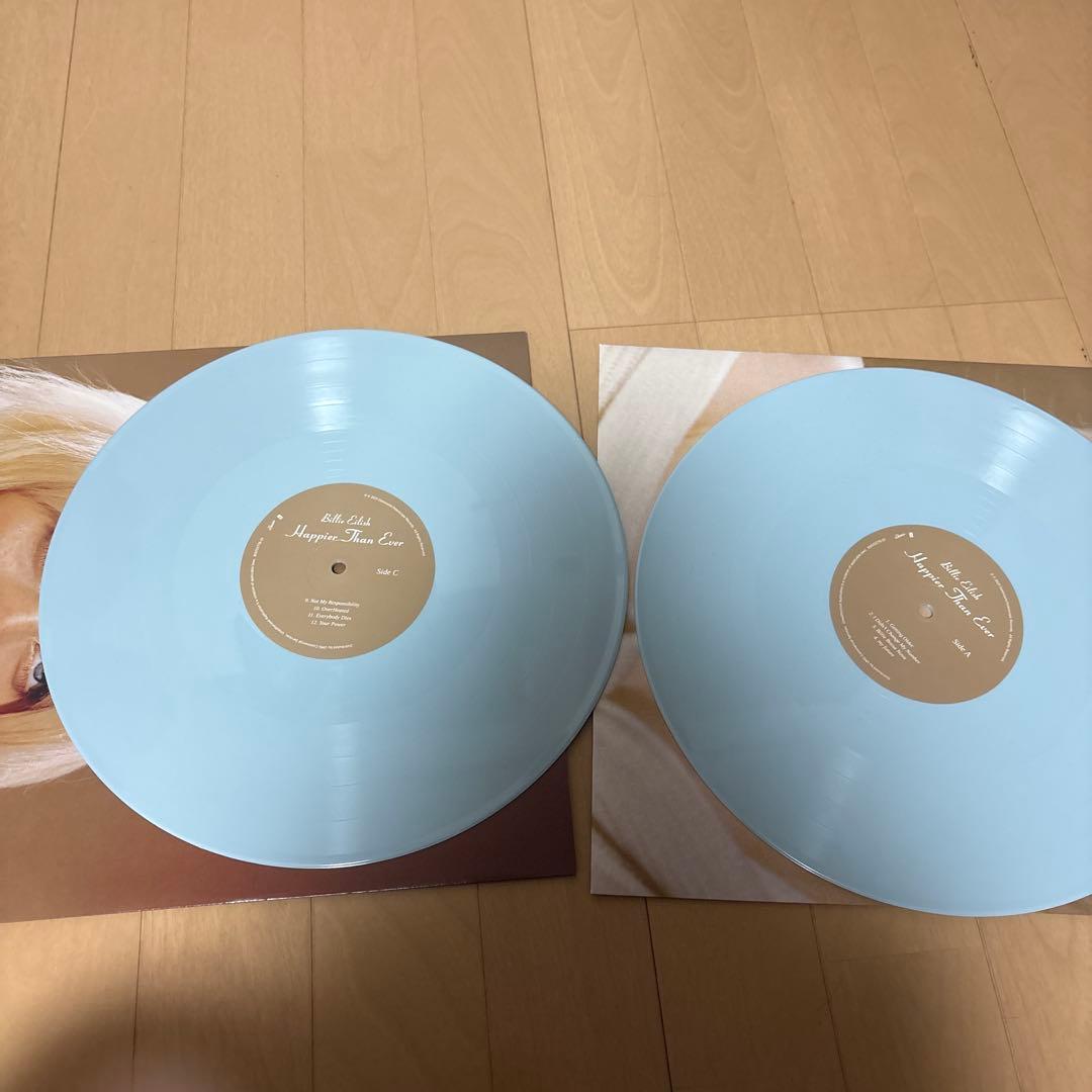 ビリーアイリッシュ Happier Than Ever 水色 レコード